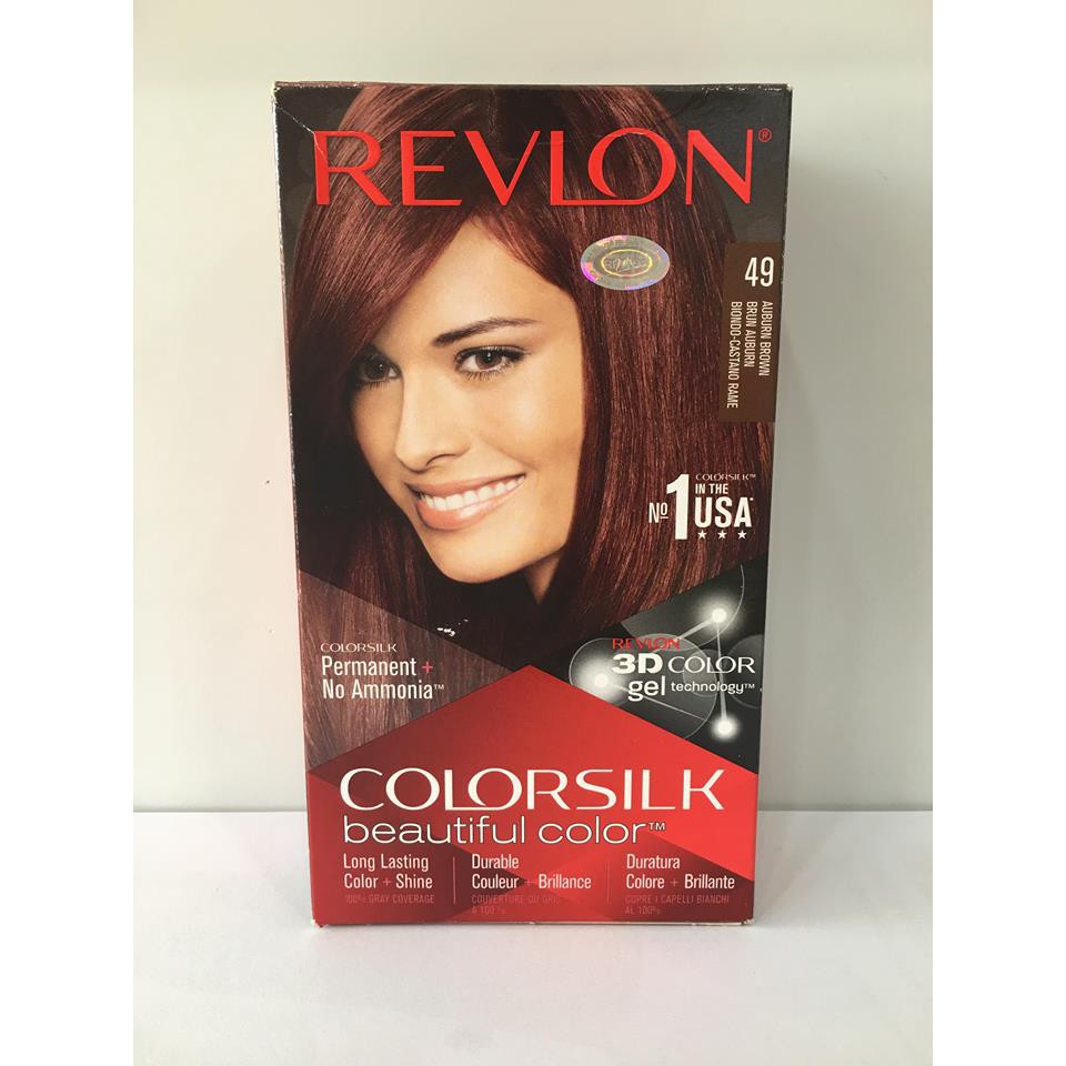 Thuốc Nhuộm Tóc Revlon Colorsilk Màu 49 Nâu Đỏ