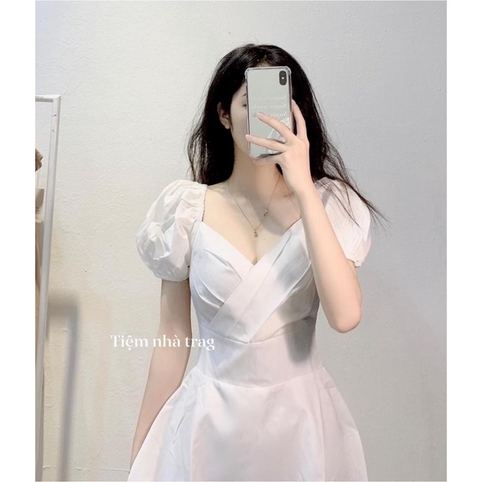 váy bo chun vai chéo ngực cực xinh | BigBuy360 - bigbuy360.vn
