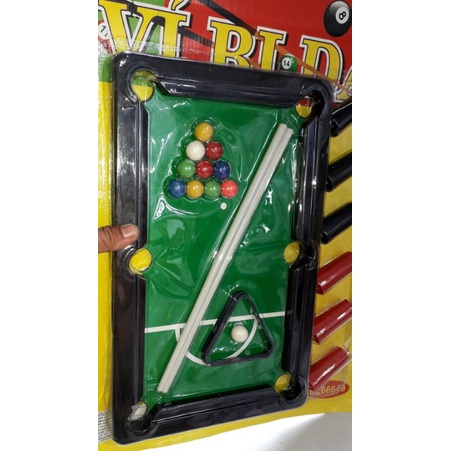 Bàn bida lổ có chân bằng nhựa kích thước 42*22cm