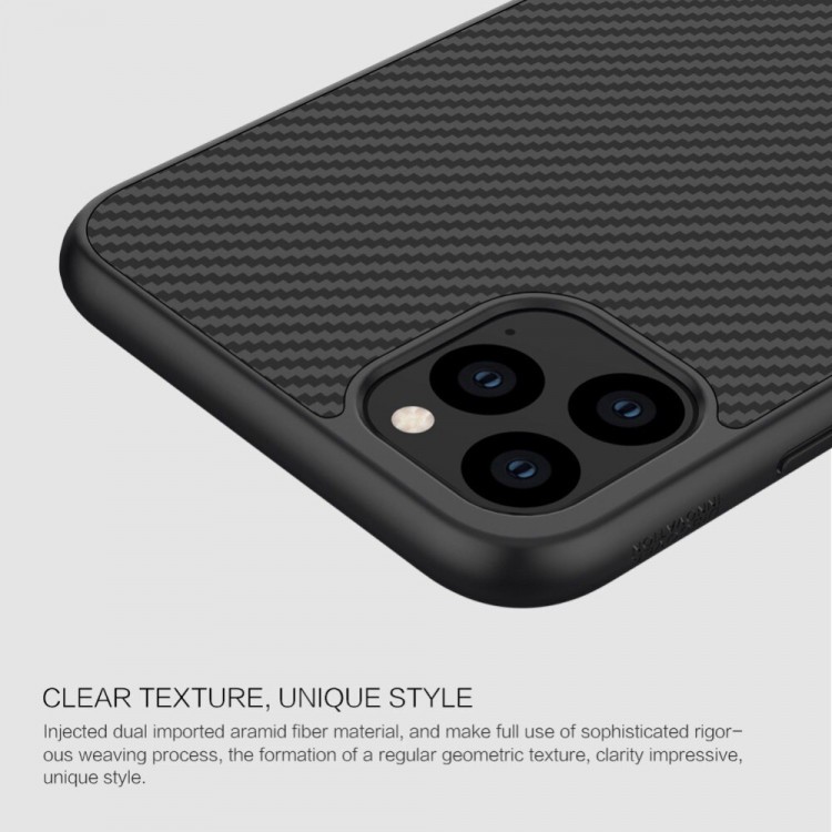 Ốp lưng iPhone 12/ 12 Pro/ 12 Pro Max/ iPhone 11/ 11 Pro/ 11 Pro Max vân Carbon Fiber Nillkin