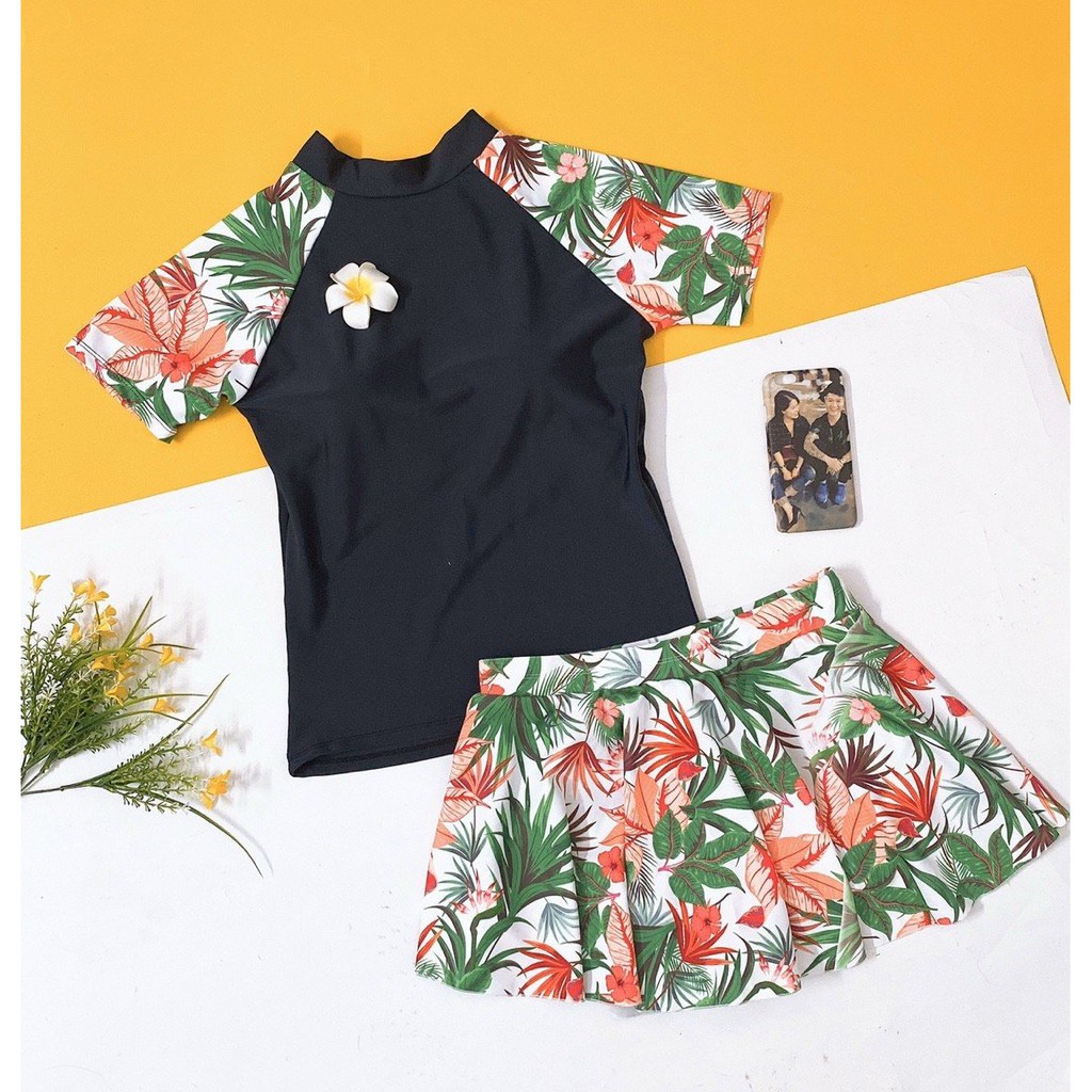 Đồ bơi Bikini hai mảnh đẹp họa tiết hoa dài tay- 2 kiểu ( Ảnh chụp thật 100%)- 100% như hình | BigBuy360 - bigbuy360.vn