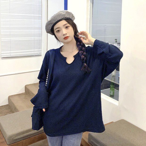 Áo Nữ, Áo Thun Tổ Ong Cổ Khoét Dáng Suông 4 Màu Cực Xinh | BigBuy360 - bigbuy360.vn