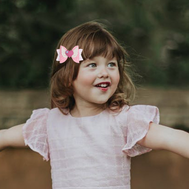 Kẹp Tóc Hình Nơ Đính Kim Sa Lấp Lánh Dễ Thương Cho Nữ