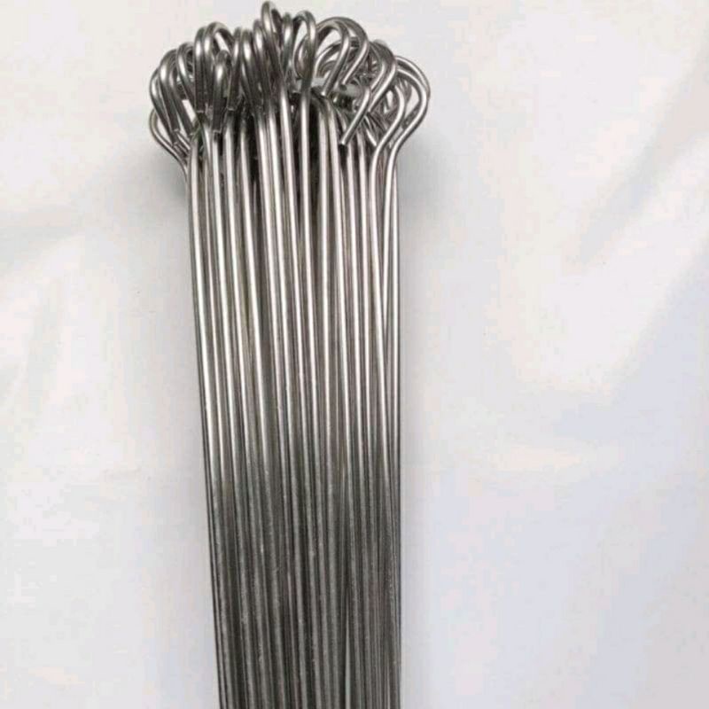 10 xiên que INOX 60CM CAO CẤP KHÔNG RỈ nướng thịt , nướng gà vịt đa năng