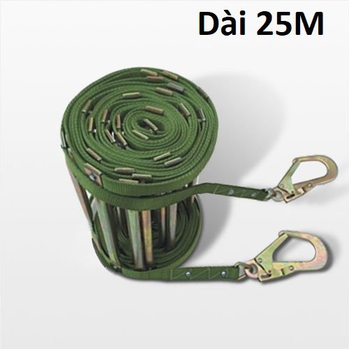 Dài 25M - Thang Dây PCCC Thoát Hiểm Nhà Cao Tầng - Chịu Lực 2 Tấn tải trọng 300kg giá rẻ - Xưởng sản xuất tìm đại lý