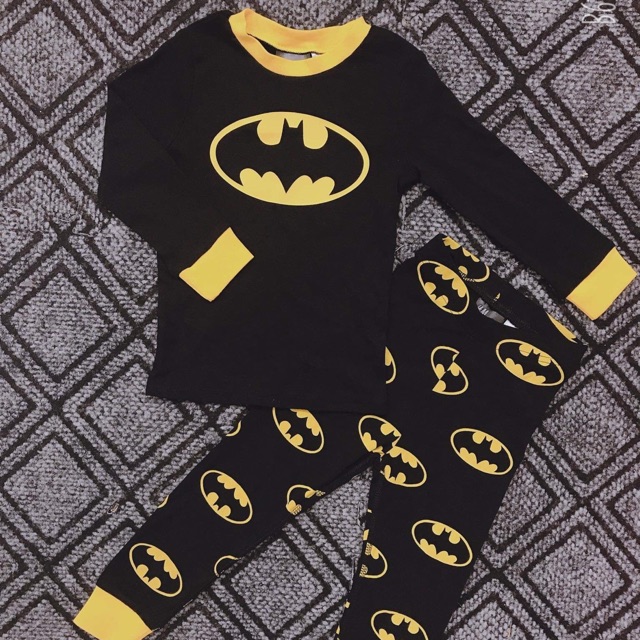 Bộ batman đen vàng sz 2-4y HM authentic