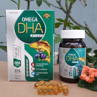 Dầu Cá Omega DHA Plus Tăng cường thị lực, Bổ Não, Tăng Cường Thị Lực, Giảm Nguy Cơ Mắc Bệnh Tim Mạch 60viên