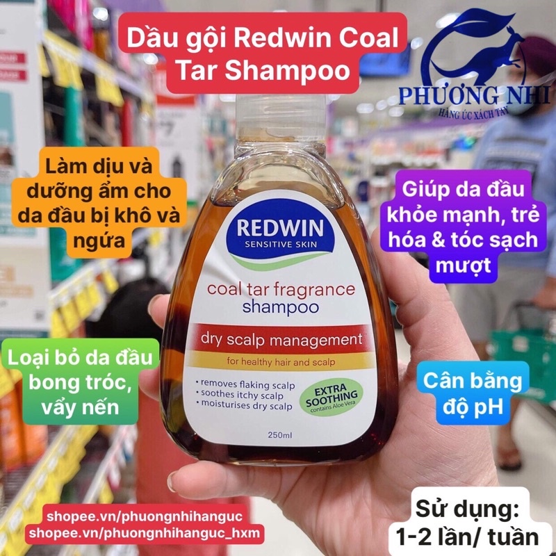 Dầu gội Redwin Coal Tar Shampoo 250ml - Bill Chemist