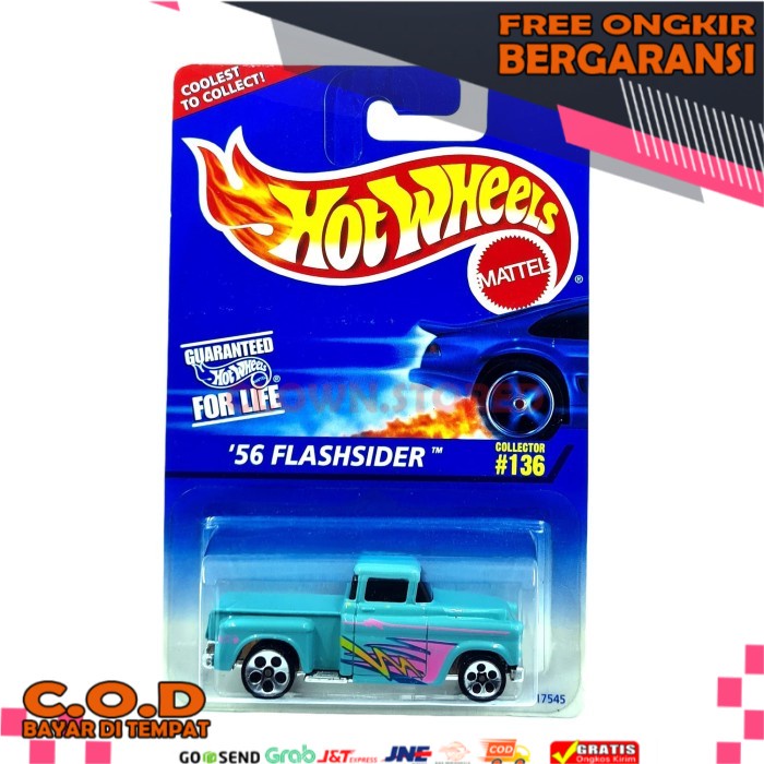 HOT WHEELS Mô hình đồ chơi xe hơi Flashrider Blue BOX 12
