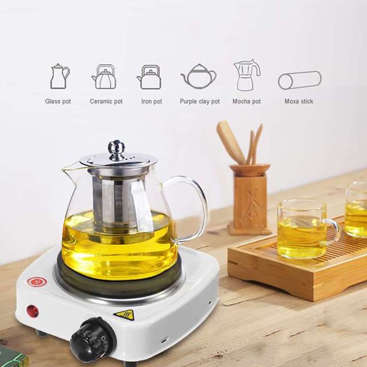 Bếp Điện Mini 500W Không Kén Nồi Pha Cafe, Trà, Đun Nước