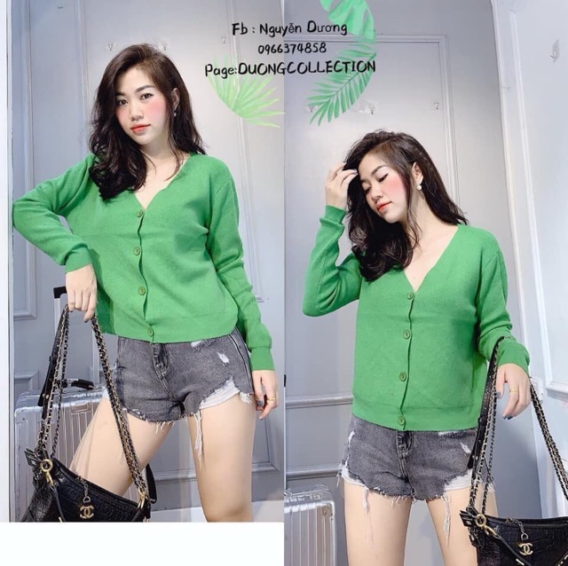 BÁN SỈ ÁO LEN CADIGAN DÁNG NGẮN 6 MÀU CHO NỮ | BigBuy360 - bigbuy360.vn