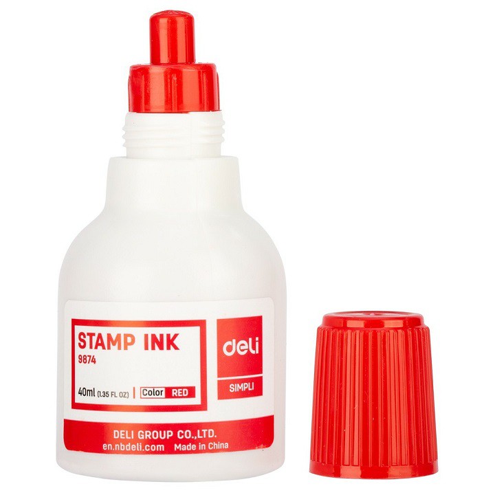 ⏩ Mực dấu - Stamp ink Deli E9874 - 40ml