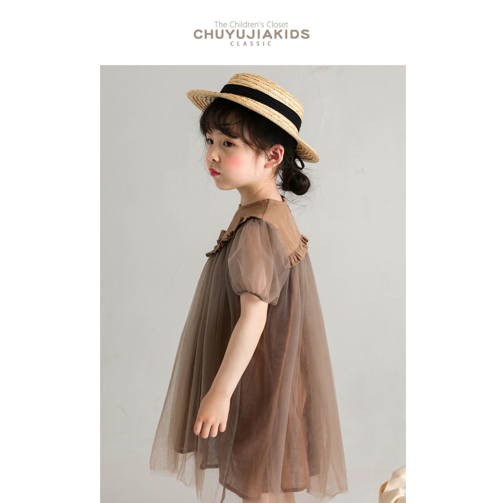 Đầm Công Chúa Dáng Rộng Bằng Vải Tuyn Thoáng Khí Thời Trang Mùa Hè Hàn Quốc Thiết Kế Kiểu Công Chúa Thời Trang Mùa Hè Dành Cho Bé Gái 2022