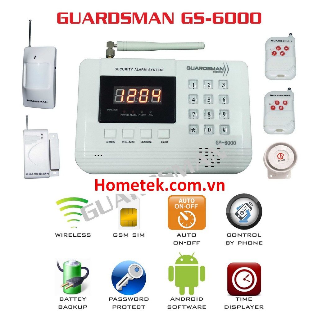 Chống Trộm Dùng Sim Điện Thoại GS-6000