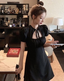 đầm tiểu thư cột nơ