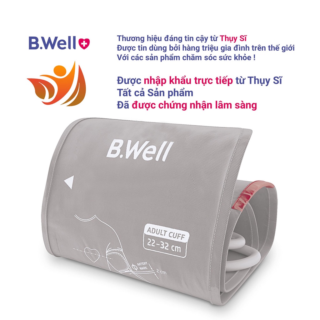 Máy đo huyết áp bắp tay điện tử tự động b.well pro 33 - bwell y tế 360