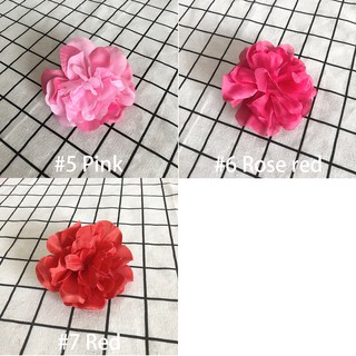 Hoa lụa giả kèm thân dùng trang trí 10cm