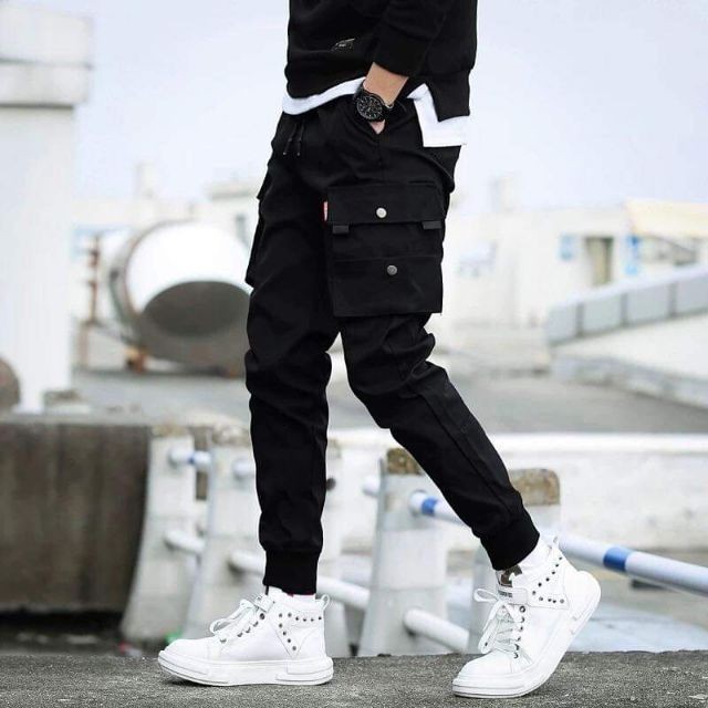 Quần jogger nam  CÓ ẢNH THẬT  Quan thể thao  mã TT85 chất vải kaki túi hộp mềm mại kiểu bó ống Hàn Quốc đẹp ống dài