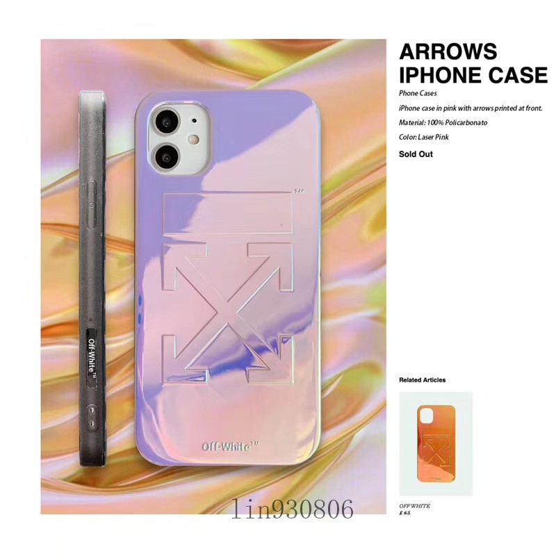 Off-White Ốp Điện Thoại Màu Gradient Nhiều Màu Sắc Cho Iphone 12 | BigBuy360 - bigbuy360.vn