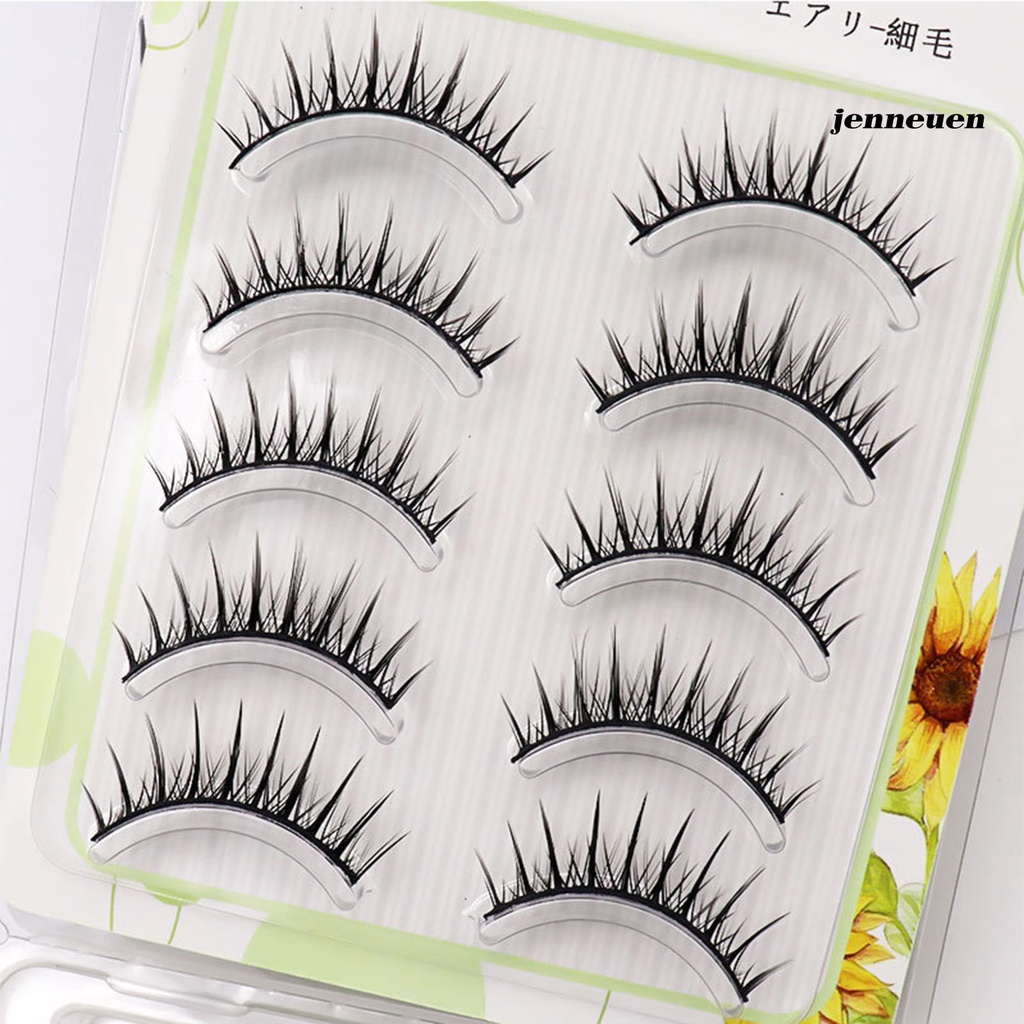 Set 5 Cặp Lông Mi Giả Loại Dày Mini Dành Cho Nữ