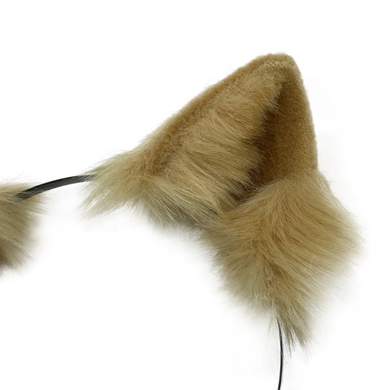 Băng Đô Tai Mèo Phối Lông Xù Đáng Yêu Cho Bé Dịp Halloween