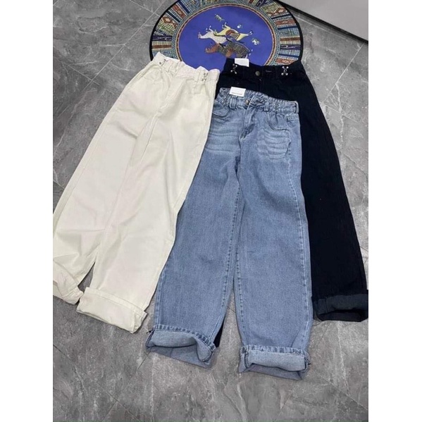 [QUANJEANS]Quần bò jeans khuy móc xuông🌸DAQUY20🌸quần jeans cullot xuông hàng đẹp hack dáng | BigBuy360 - bigbuy360.vn