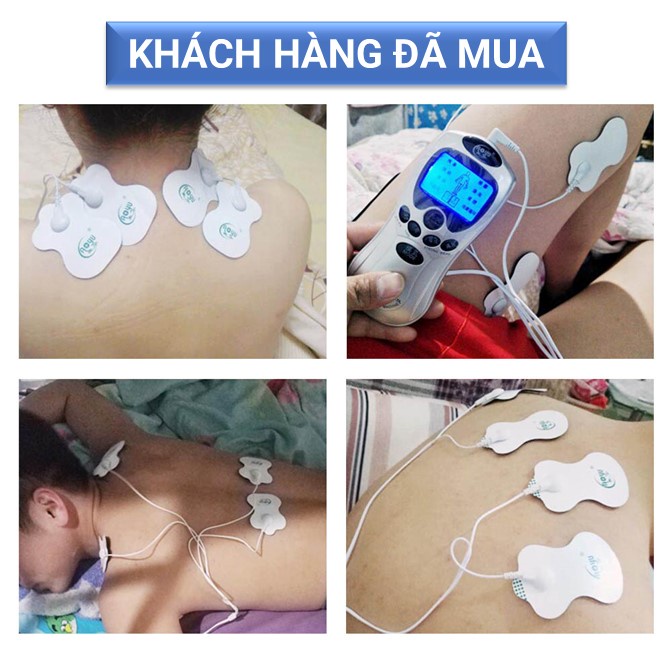 Dây massage điện xung kèm 4 miếng dán healthy pad - KHK Healthcare