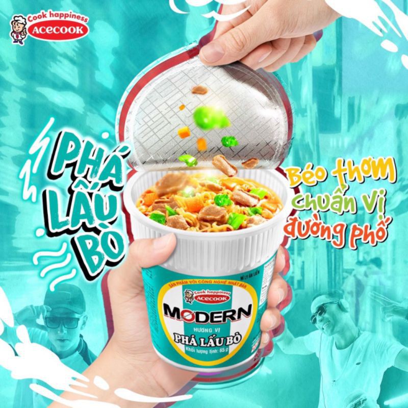 Mì ly Modern Vị Phá Lấu Bò 66g | BigBuy360 - bigbuy360.vn
