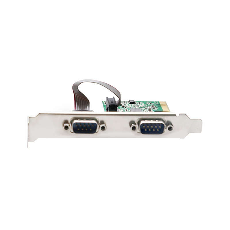 Pcie to Two Serial Ports RS232 Interface Industrial Control Computer Expansion Card Adapter Computer PCI-E Serial Card