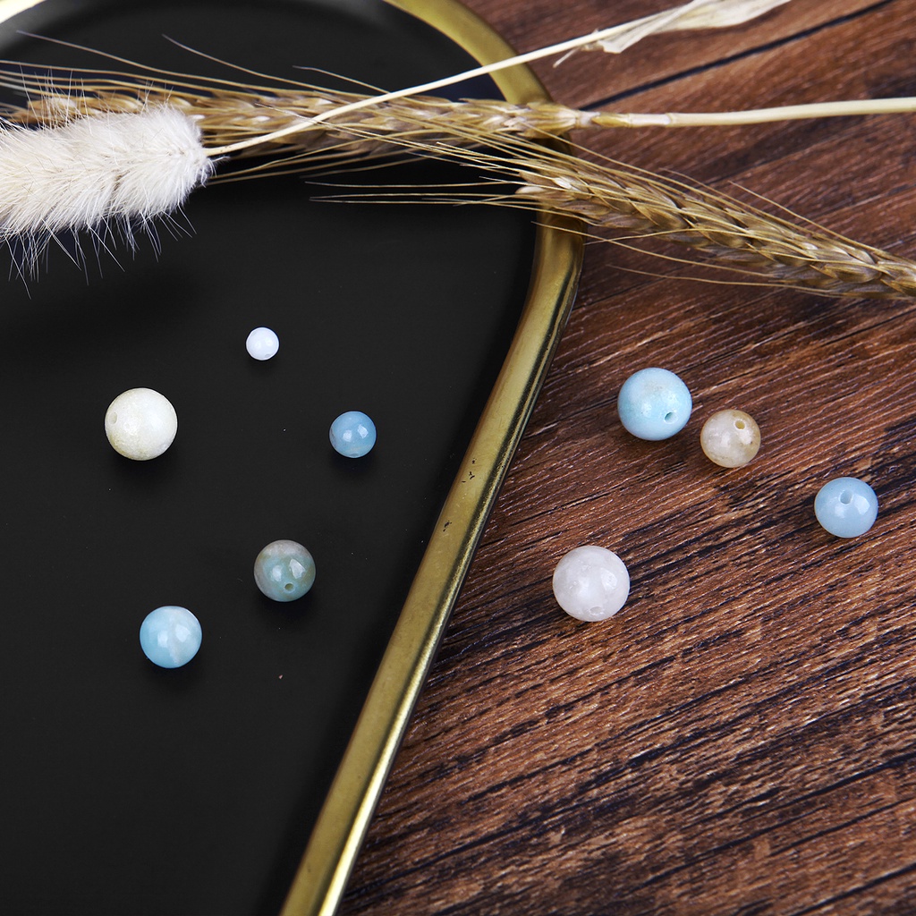 Chuỗi hạt đá nhân tạo 4/6/8/10/12mm dùng làm trang sức thủ công tinh xảo