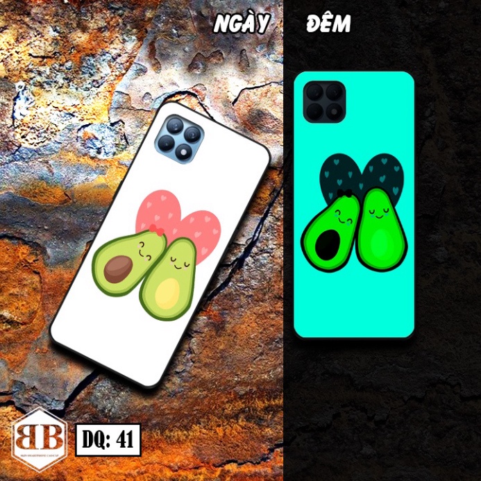 Ốp lưng kính Dạ Quang OPPO RENO4 SE   phát sáng trong đêm chất tốt