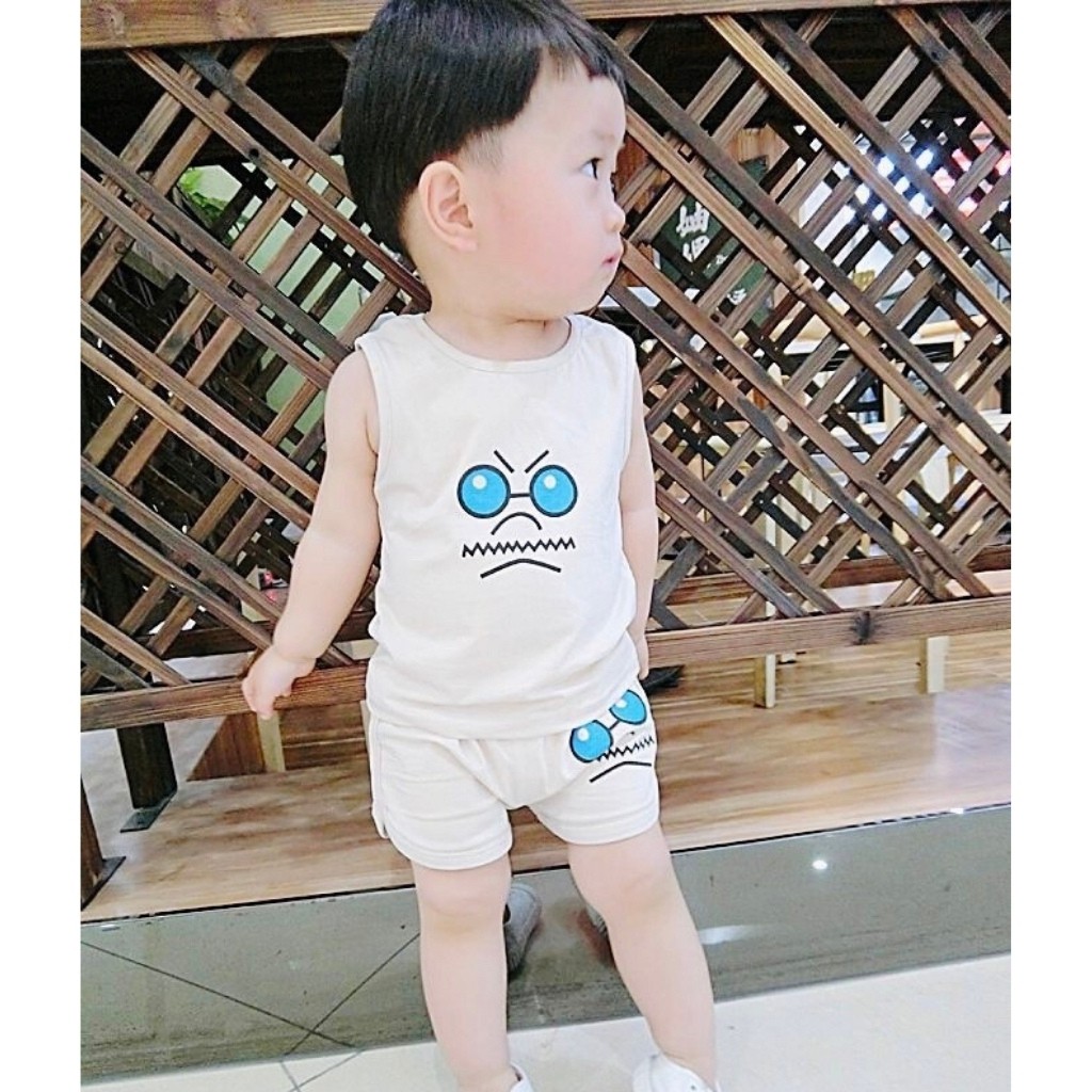 Quần Áo Bé Trai - Bộ Hình Thú Cho Bé - Chất Cotton 100% co giản 4 chiều thấm hốt mồ hôi tốt