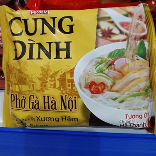 Phở Ăn Liền Bò/Gà Cung Đình Hà Nội Gói 65g (combo 2 gói)