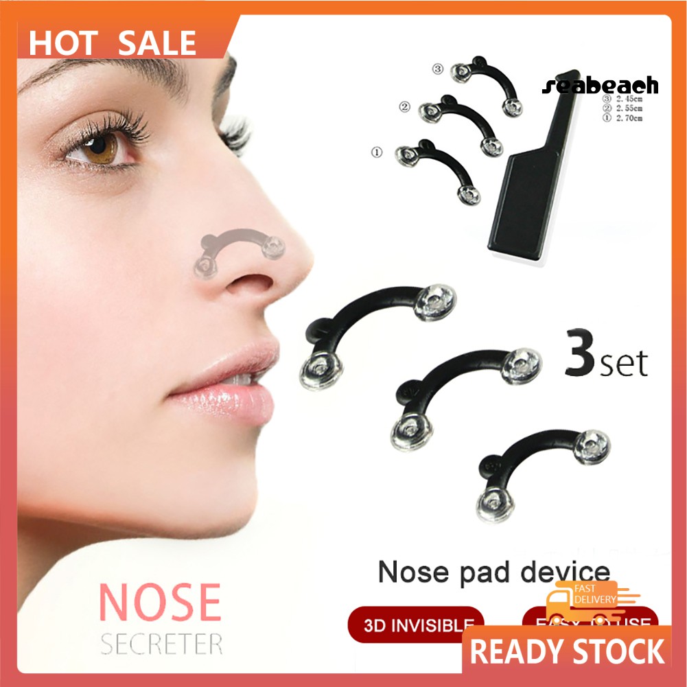 Set 6 Kẹp Nâng Định Hình Mũi 3D Vô Hình Không Gây Đau