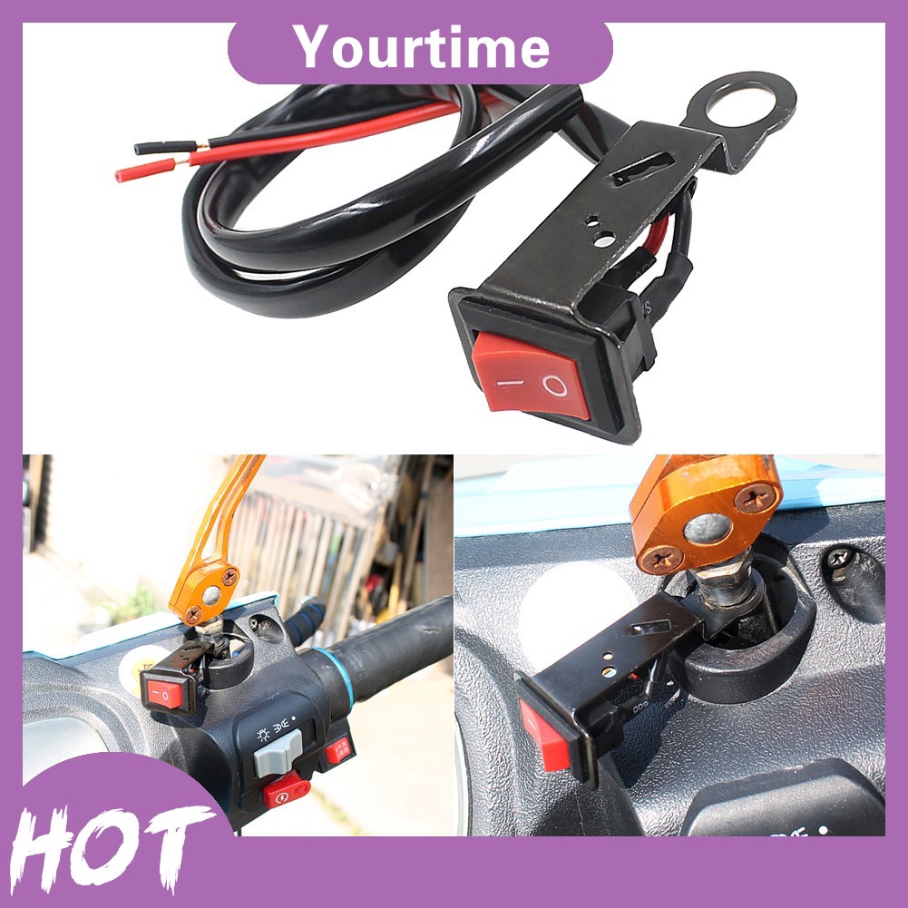 Công tắc kèm bộ dây dẫn kính chiếu hậu dành cho mô tô