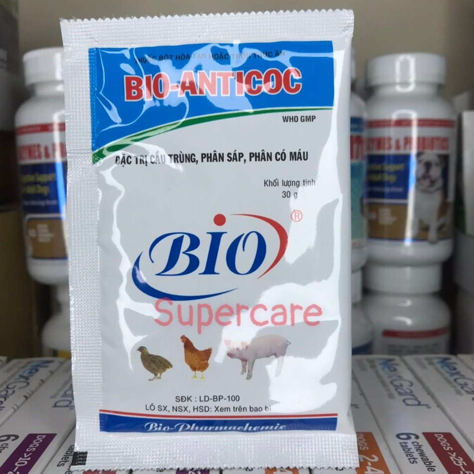 Bio Anticoc - Cầu Trùng, Phân Ra Máu Trên Gà, Heo, Thỏ