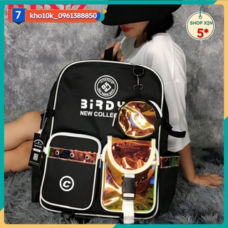 Balo phản quang BIRDY thời trang có ngăn đựng laptop vải canvas bền đẹp nhiều ngăn đựng dày đẹp