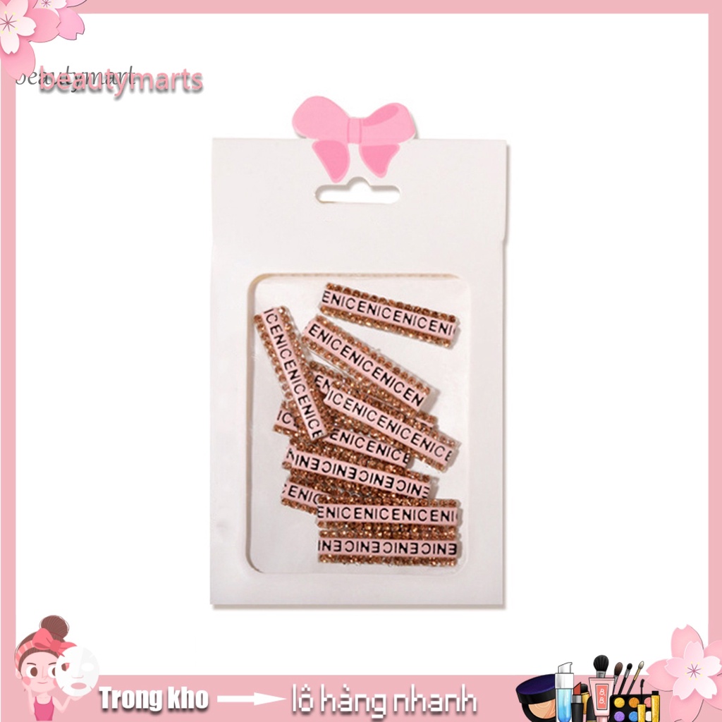 [Hàng mới về] Miếng dán trang trí móng tay in họa tiết chữ cá tính
