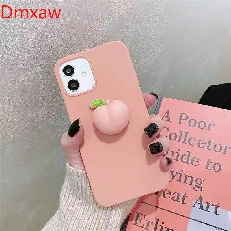 Ốp Lưng Mềm In Hình Quả Đào 3d Cho Xiaomi Redmi 9 9a 9c Note 9 Pro Max 9s K30 Pro