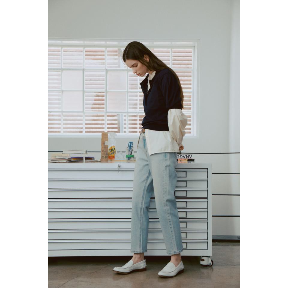 Quần jeans 2 nút dáng baggy xuất khẩu dư xịn