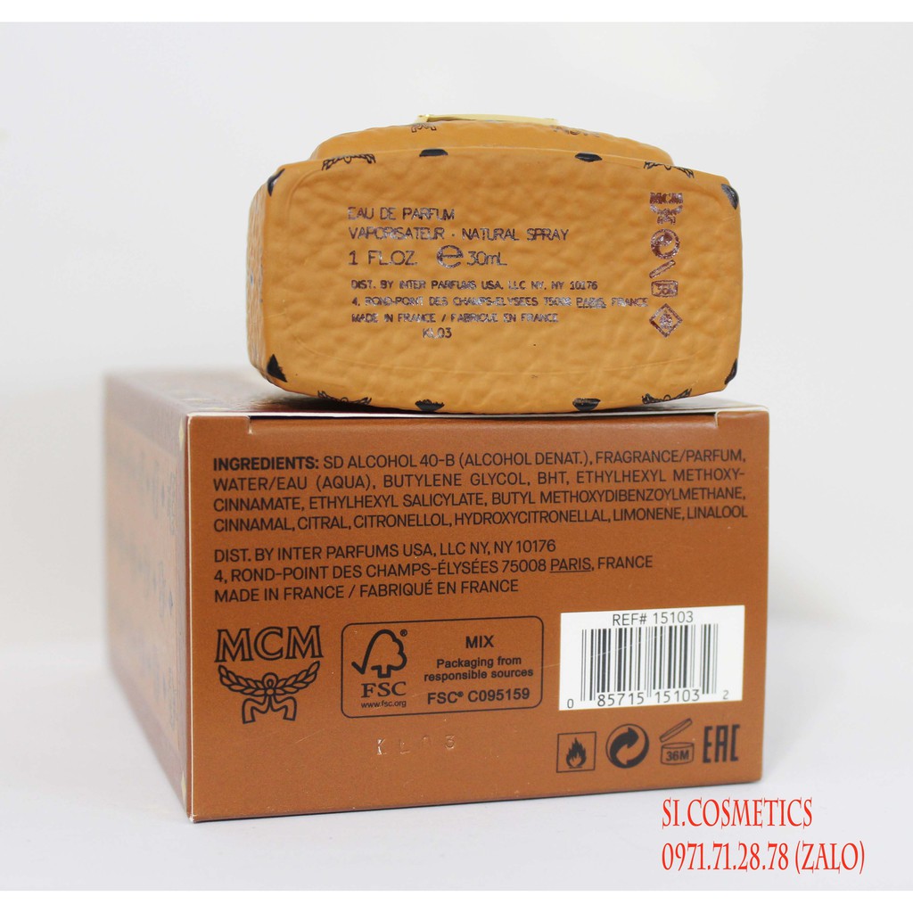 Nước Hoa MCM Eau De Parfum 30ml