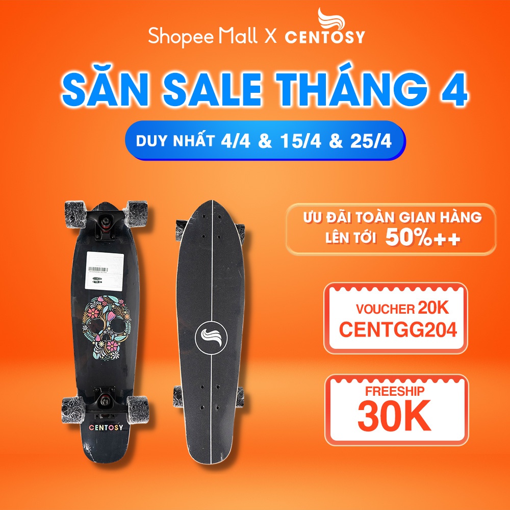 Ván Trượt Skateboard Người Lớn, Trẻ Em [Centosy - Penny Cruise ] - In Hình, Mặt Nhám Chống Trơn - Centosy Miền Bắc