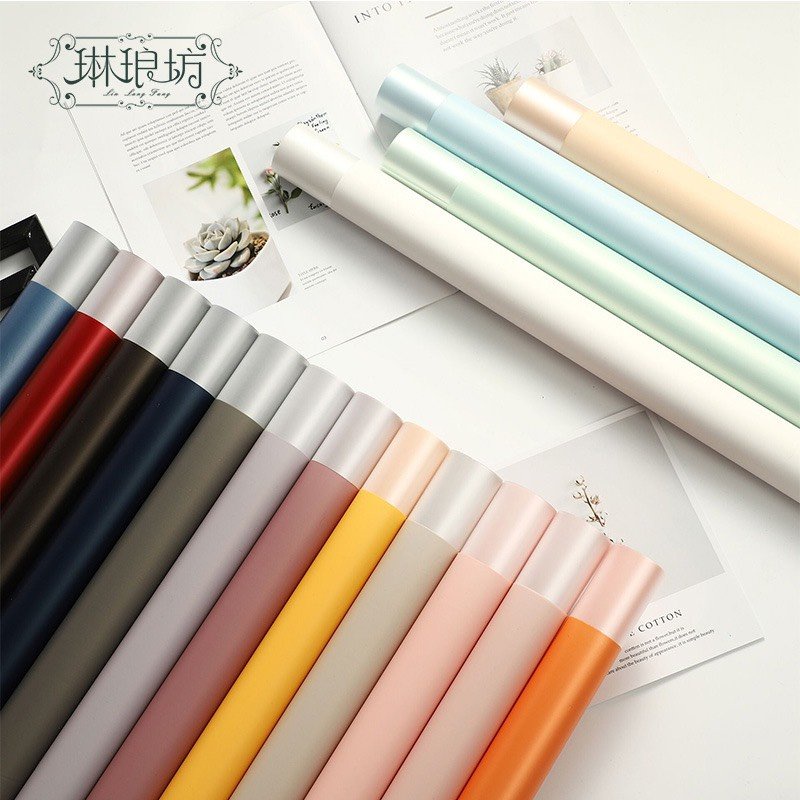 Giấy bóng tráng bạc bó hoa gói quà 1 tập 20 tờ