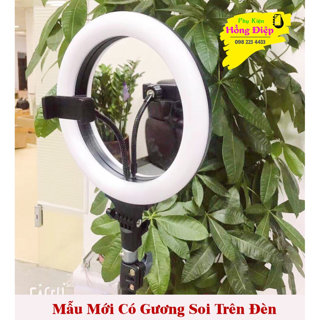 Bộ Đèn Led Livestream Size 26cm (Kèm Cả chân Đỡ & kẹp điện thoại) | BigBuy360 - bigbuy360.vn