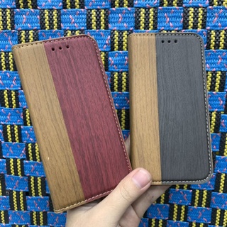 Bao da iPhone 13 mini dẻo vân gỗ thời trang nhiều ngăn tiện dụng