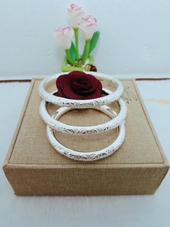 Vòng tay bạc trạm ( 5 chỉ)