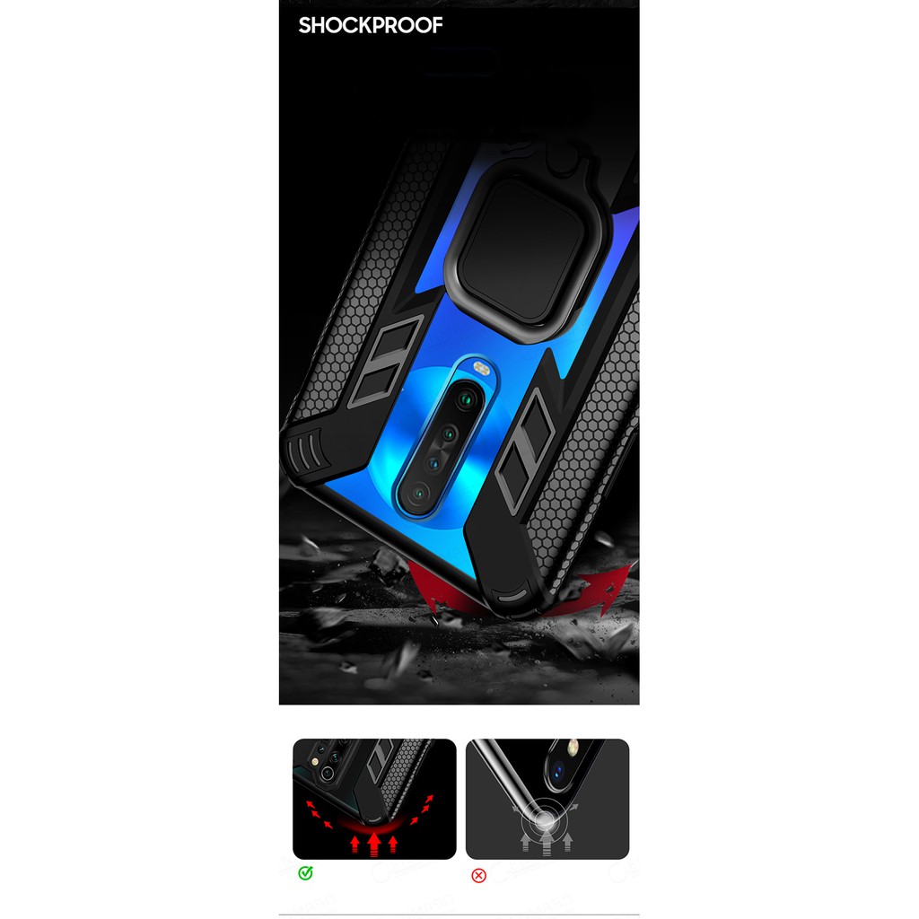 Vỏ điện thoại xiaomi k30 pro redmi note 8 9 pro max 9s poco x3 pro nfc mi 8 9 lite a3 cc9 pro cc9e mi note 10 pro có vòng vỏ chống sốc trong suốt