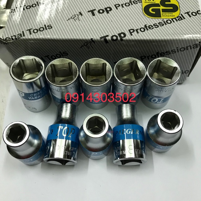 Đầu Khẩu lục giác TOP 8-32( tuýp vặn tháo mở ốc 1/2)