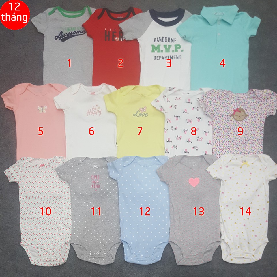 Body cộc tay cho bé trai và bé gái từ 0-24 tháng | BigBuy360 - bigbuy360.vn