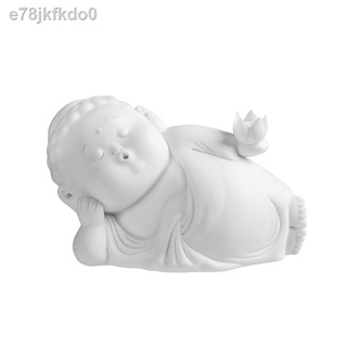 ( Sẵn)✠☃Gốm sứ trắng nguyên bản sáng tạo Zen nhà mới cá tính Trung Quốc dễ thương dòng Phật lư hương người giữ trang trí